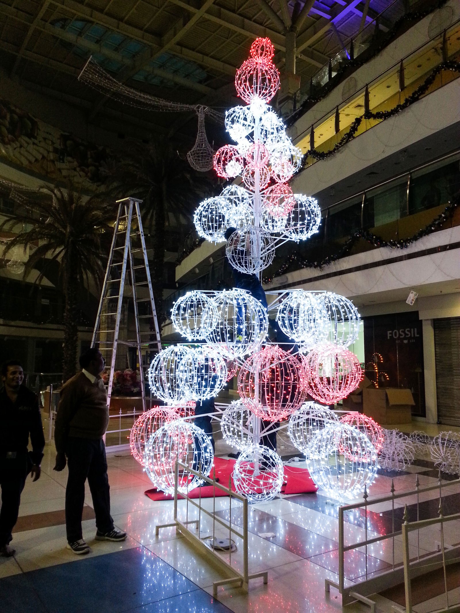 Christmas ball tree