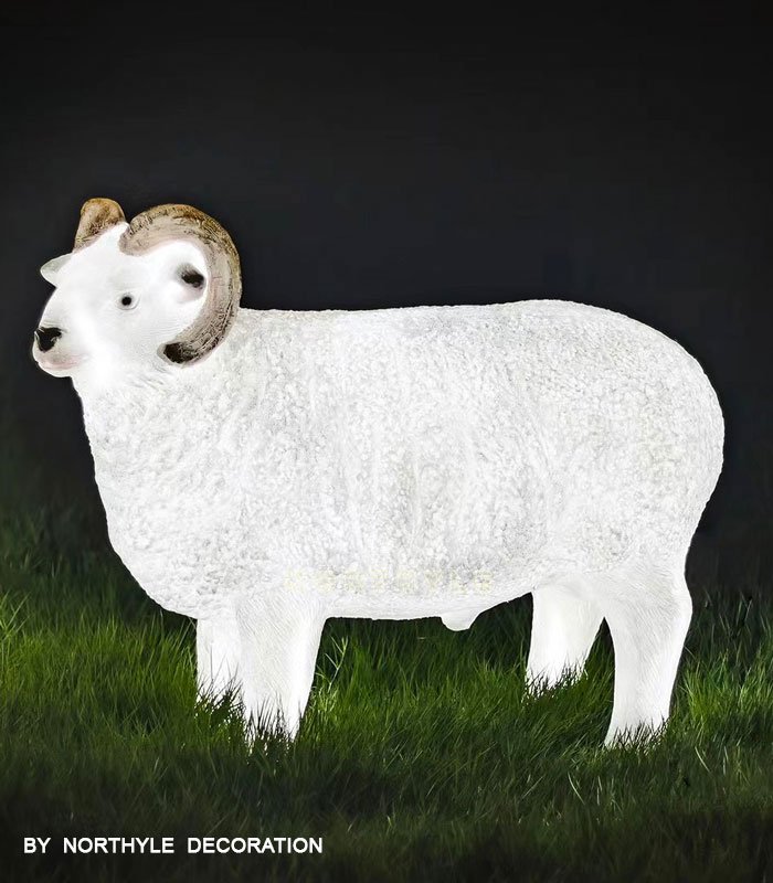 white male sheep lights