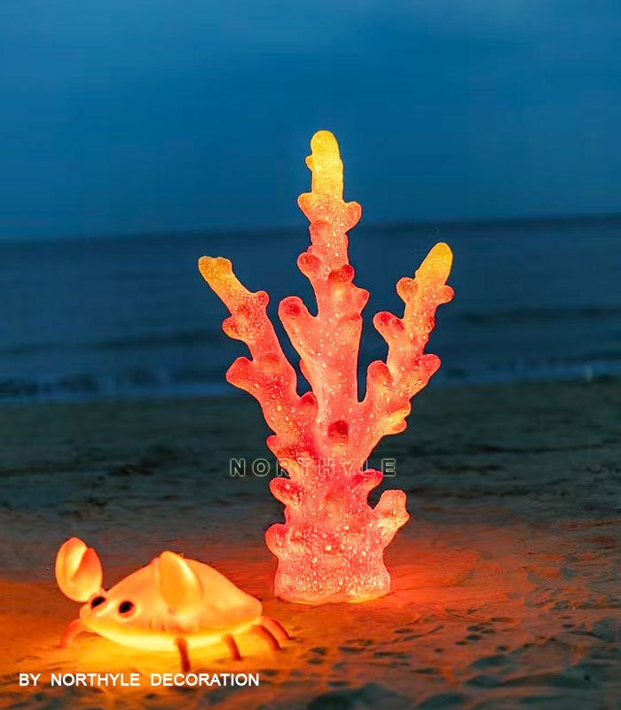 coral sculpture lighting