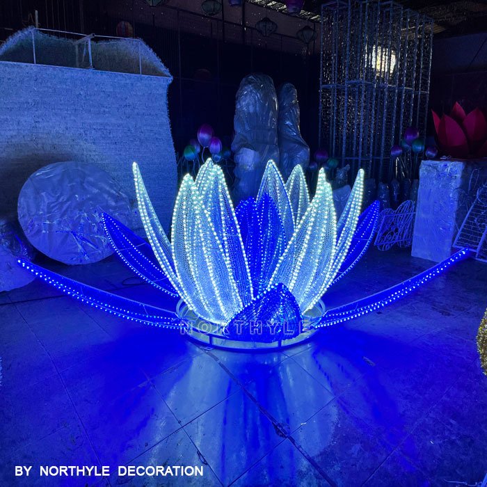 landscape lotus flower lighting