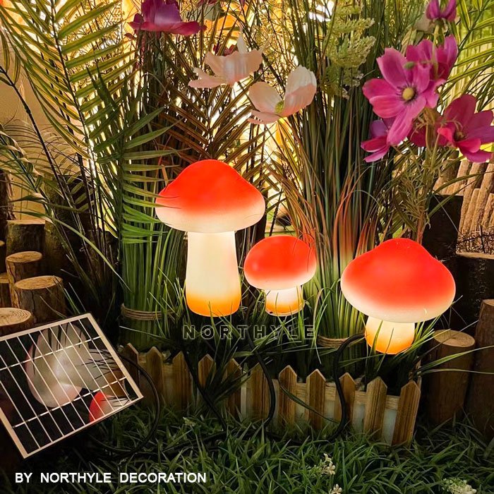 solar mini mushroom