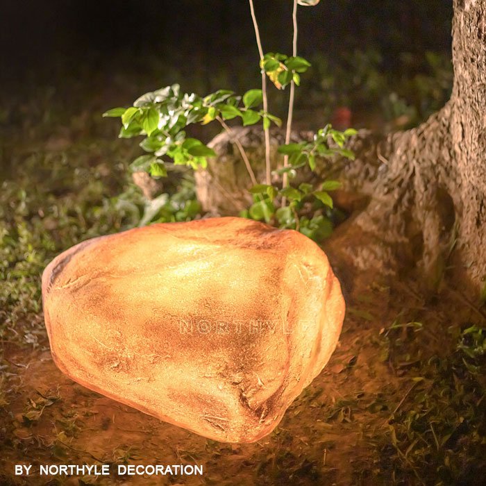 garden led stone lights