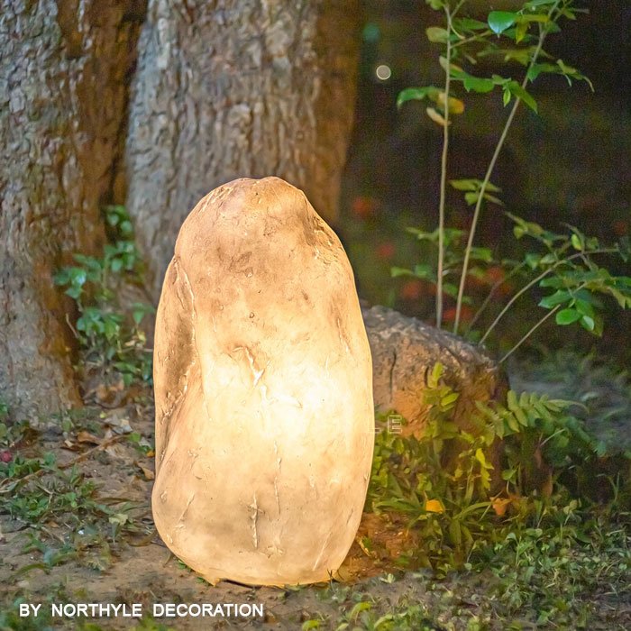 garden stone lighting