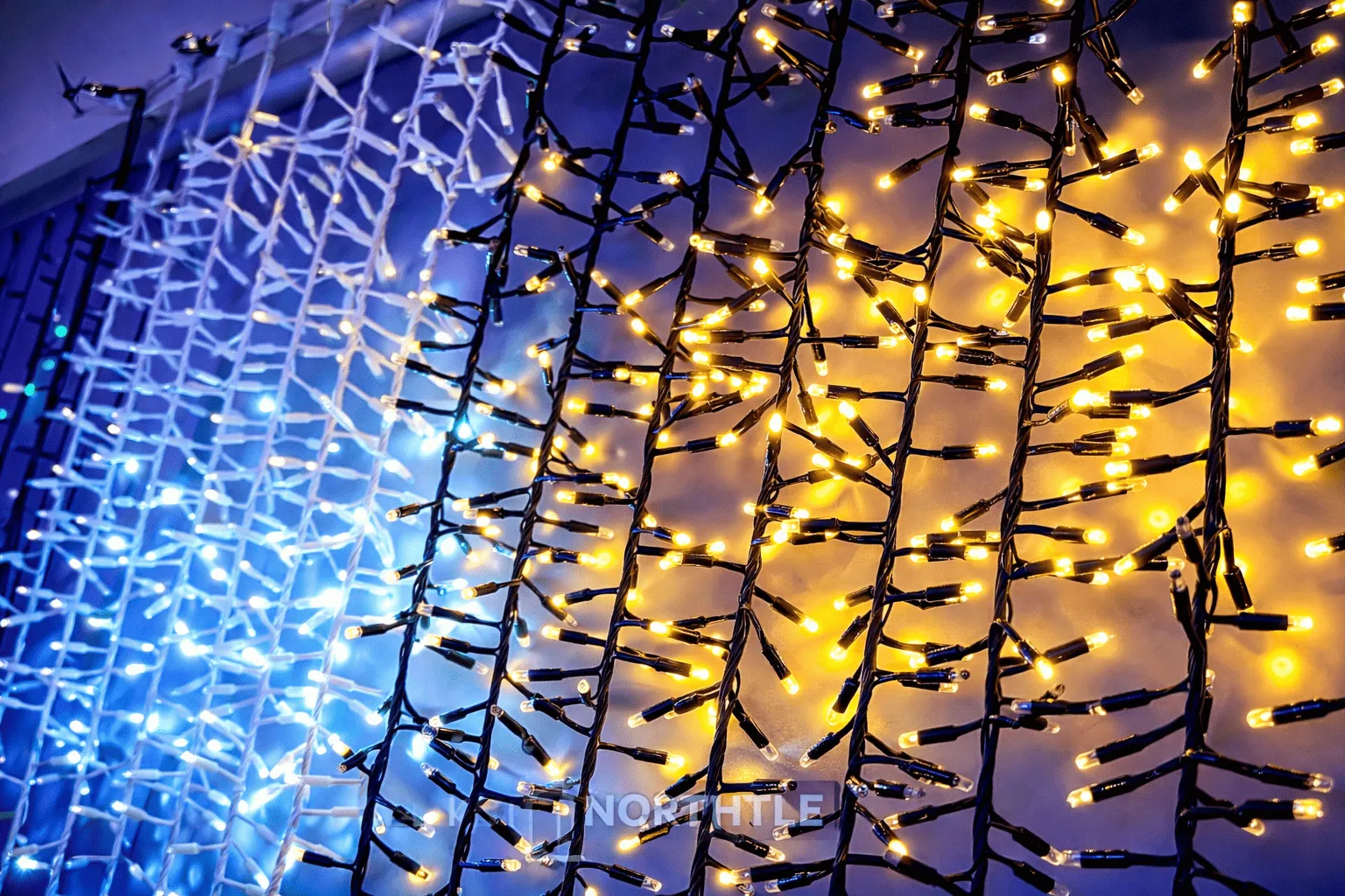 led cluster string light connectable