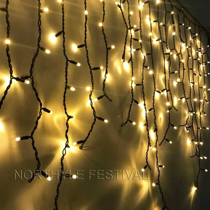 rubber icicle light warm white