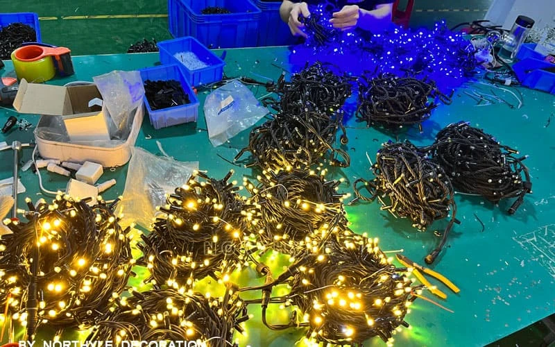 testing production light string