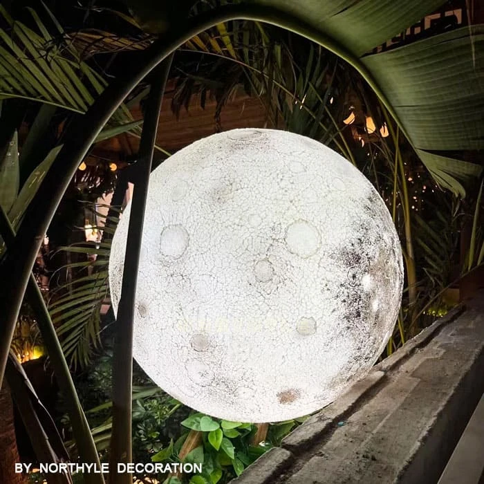 crater moon outdoor garden decoration