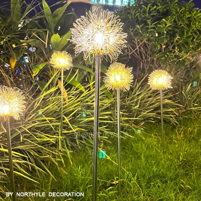 dandelion garden stake light LED outdoor landscape lighting