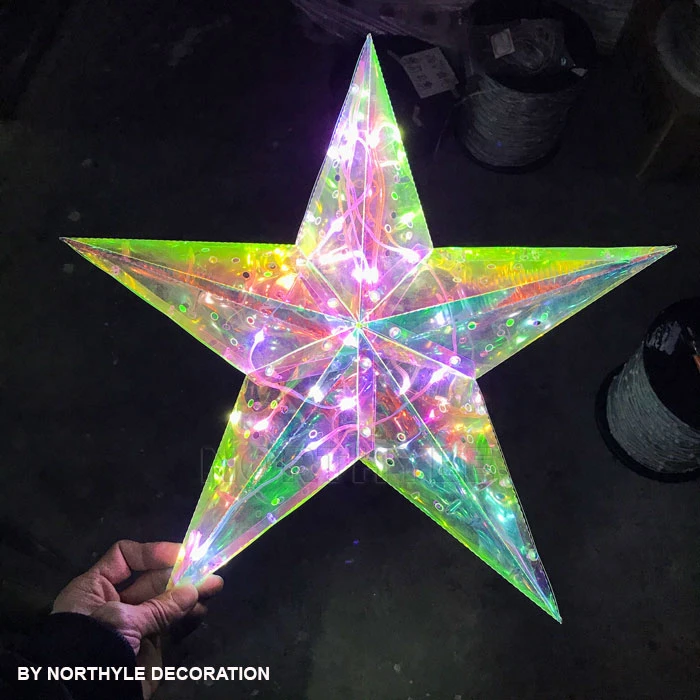 Hanging LED Christmas Star Light