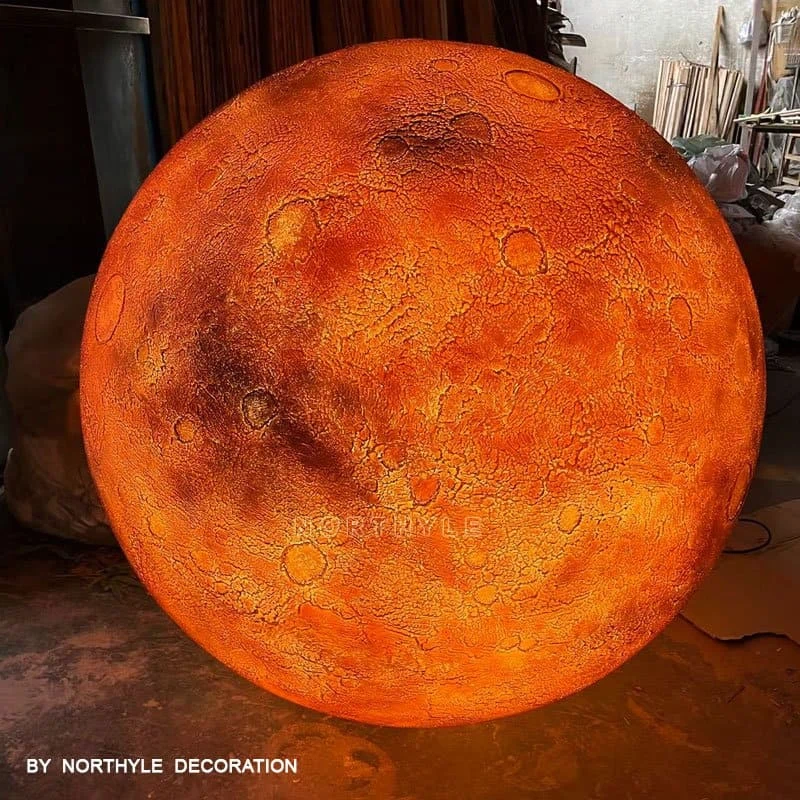 garden planet sculpture lamp customization