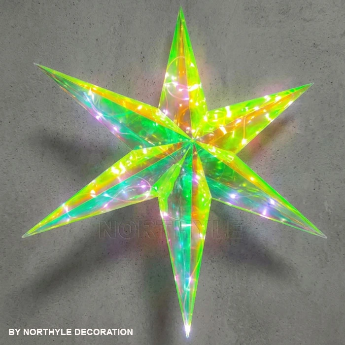 Hanging LED Seven Point Star Light
