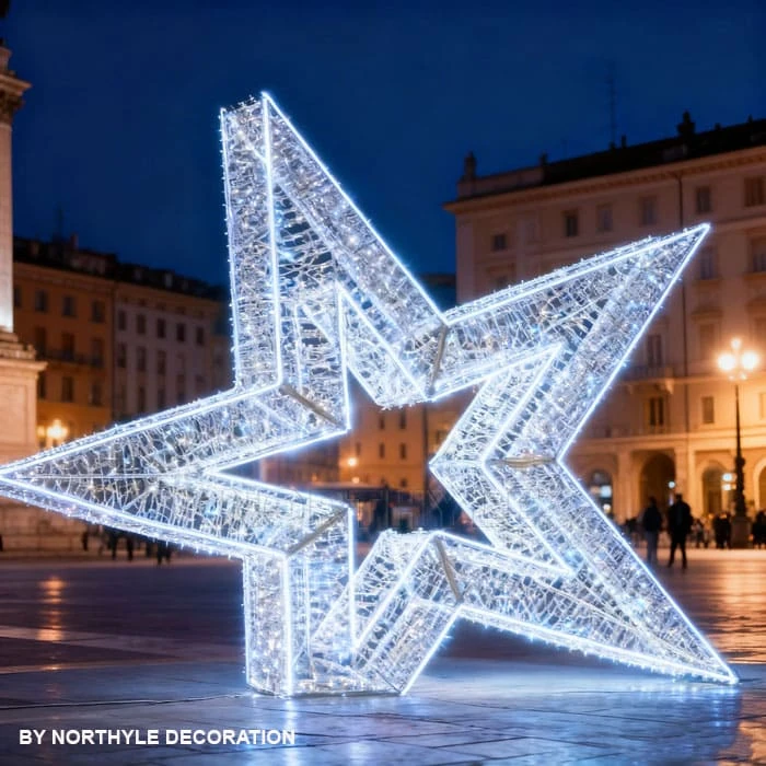 Giant Lighted Outdoor Christmas Star