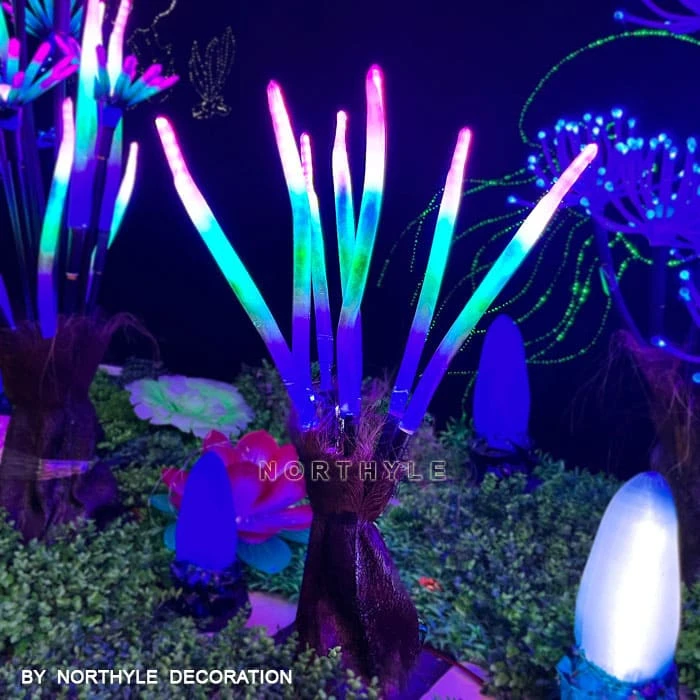 fantasy LED foxtail grass light outdoor garden decor 0.7m commercial