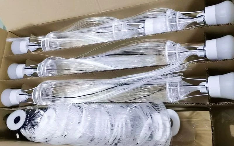 commercial fiber optic lights bulk packing for wholesale export shipment