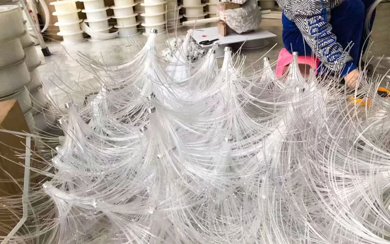 anti-oxidation optical fiber sorting process for fiber optic lights quality control