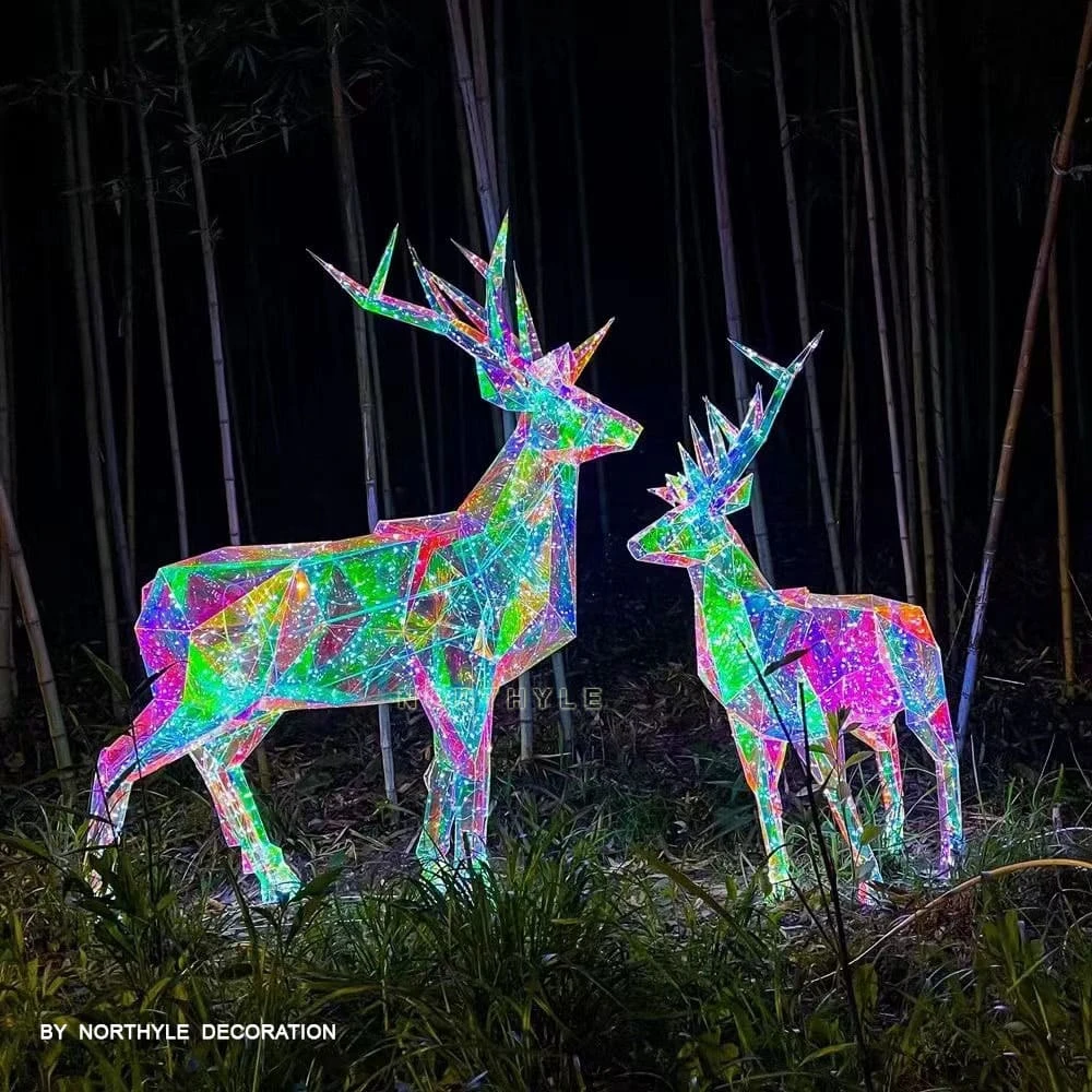 commercial fantasy LED reindeer Christmas outdoor display 150cm wholesale